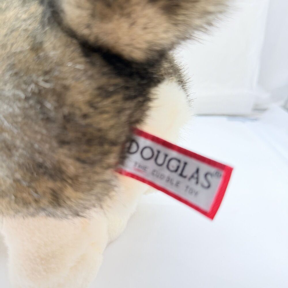 Douglas Cuddle Toys Atka The Wolf Dog 11" Stuffed Plush Animal #1833 Realistic - Picture 8 of 13
